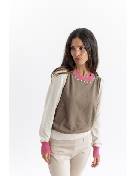 Jersey Tricolor Con Botones BMB & Co.