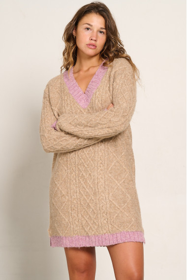 VESTIDO PUNTO TRENZADO