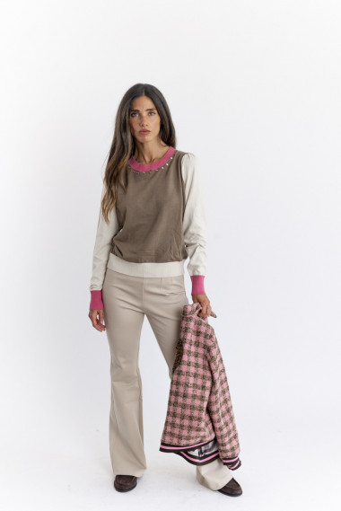 PANTALON CAMPANA PIEDRA
