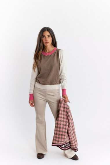PANTALON CAMPANA PIEDRA