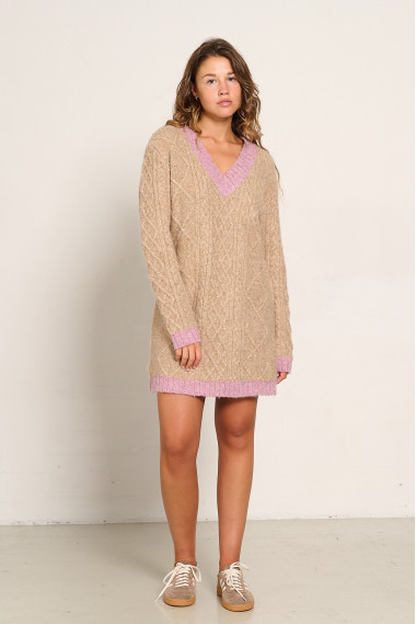 VESTIDO PUNTO TRENZADO