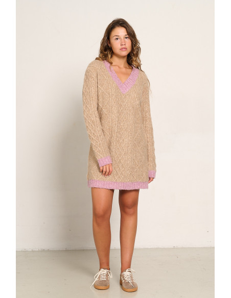 VESTIDO PUNTO TRENZADO