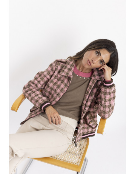 Bomber Cuadros Lana BMB & Co.