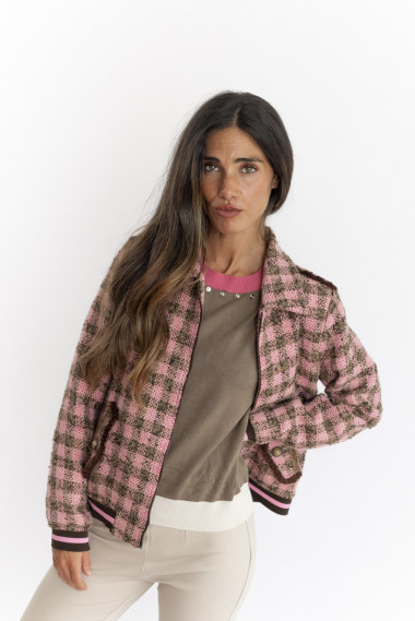 Bomber Cuadros Lana BMB & Co.