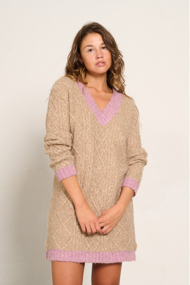 VESTIDO PUNTO TRENZADO