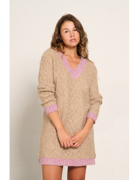 VESTIDO PUNTO TRENZADO