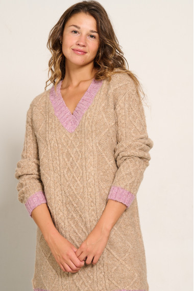 VESTIDO PUNTO TRENZADO