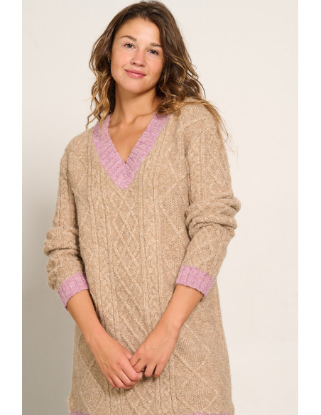 VESTIDO PUNTO TRENZADO