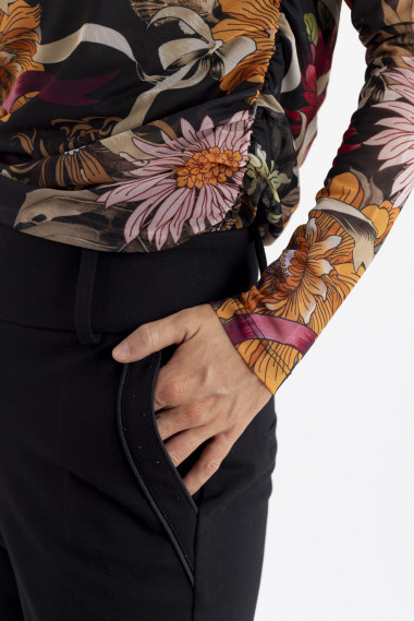 Pantalon Recto Negro Efecto Segunda Piel BMB & Co.