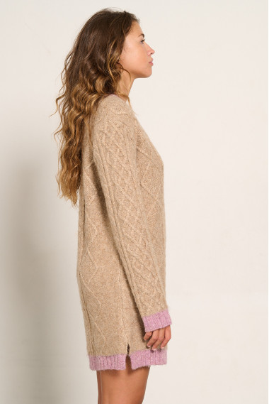 VESTIDO PUNTO TRENZADO