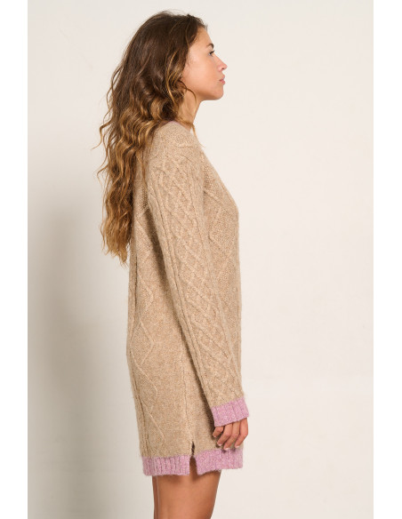 VESTIDO PUNTO TRENZADO