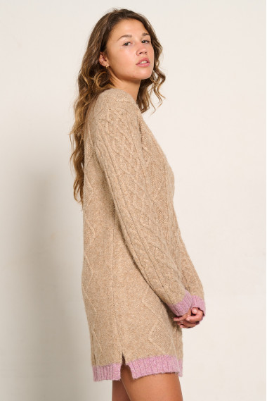 VESTIDO PUNTO TRENZADO