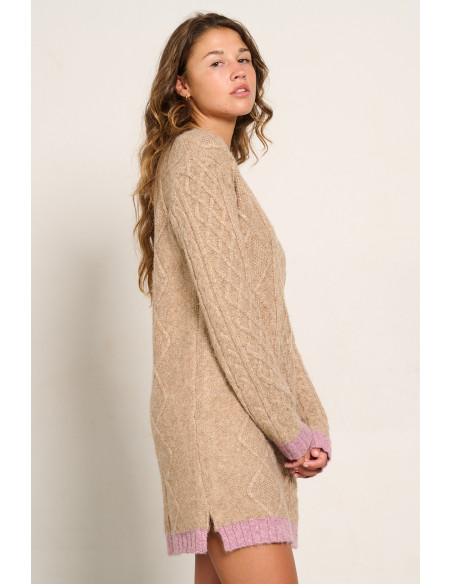 VESTIDO PUNTO TRENZADO