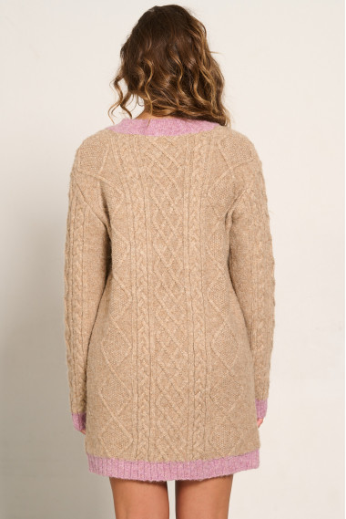 VESTIDO PUNTO TRENZADO