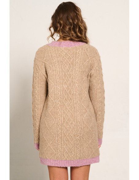 VESTIDO PUNTO TRENZADO