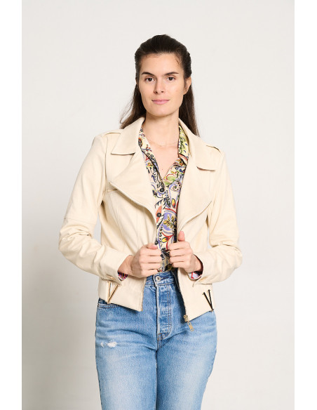 Cazadora Antelina Beige BMB & Co.