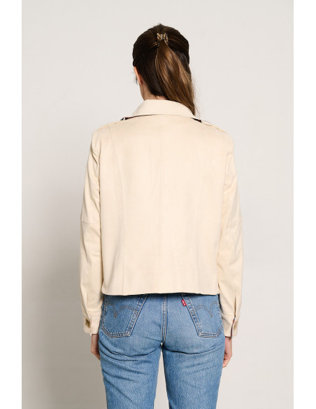 Cazadora Antelina Beige BMB & Co.