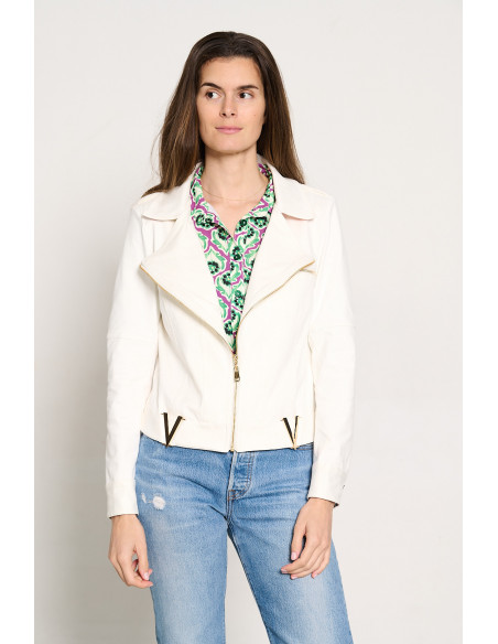 Cazadora Antelina Blanca BMB & Co.