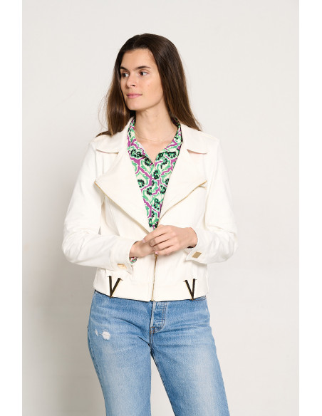 Cazadora Antelina Blanca BMB & Co.