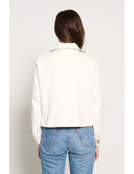 Cazadora Antelina Blanca BMB & Co.