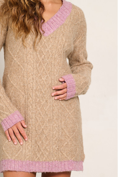 VESTIDO PUNTO TRENZADO