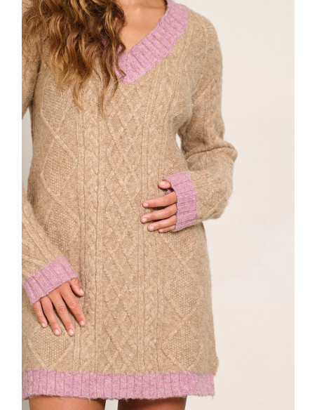 VESTIDO PUNTO TRENZADO