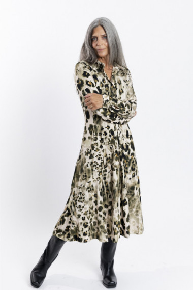 Vestido Midi Animal Print BMB & Co.