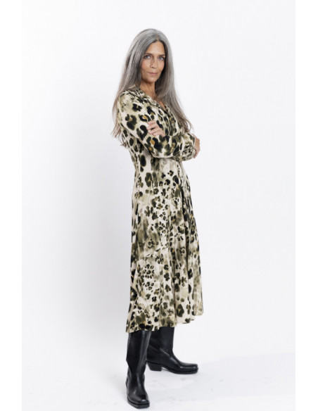 Vestido Midi Animal Print BMB & Co.