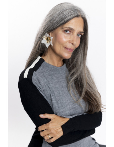 Vestido Midi Punto Bicolor BMB & Co.