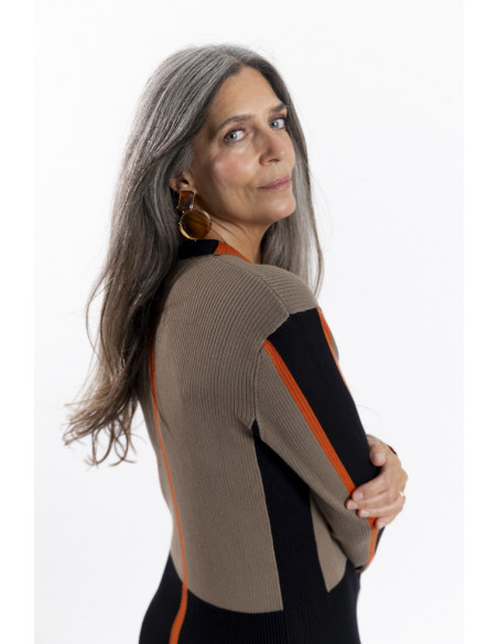 Vestido Midi Punto Canalé BMB & Co.