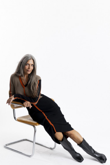 Vestido Midi Punto Canalé BMB & Co.