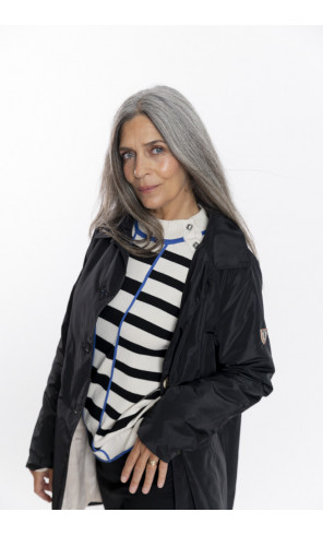 Trench Clásica Negra Acolchada Waterproof BMB & Co.