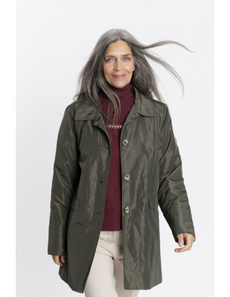 Trench Clásica Kaki Acolchada Waterproof BMB & Co.