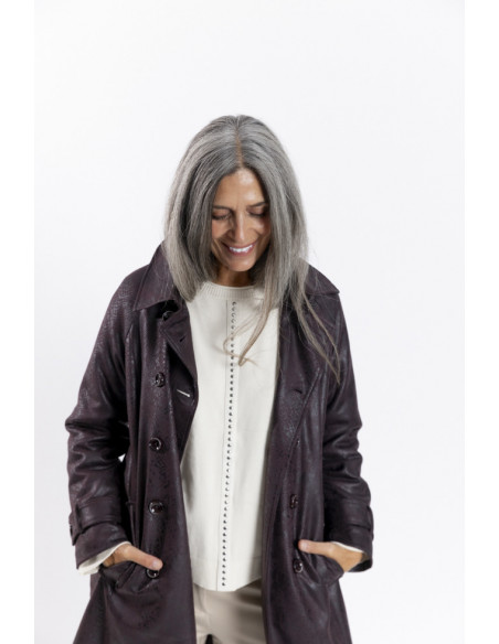 Trench Larga Animal Print BMB & Co.