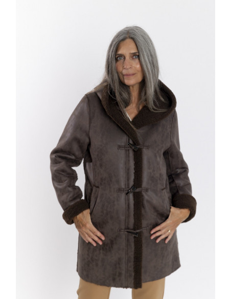 Abrigo Doble Faz Marron BMB & Co.