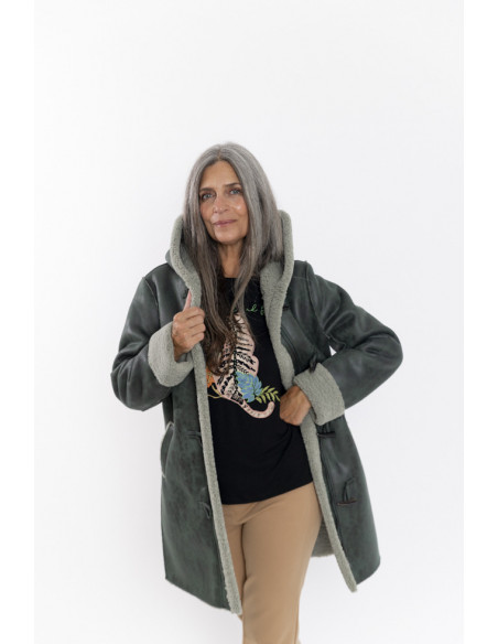 Abrigo Doble Faz Verde BMB & Co.