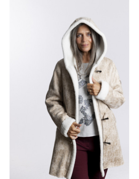 Abrigo Doble Faz Beige BMB & Co.