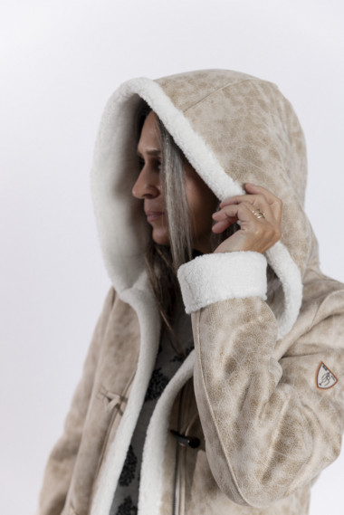 Abrigo Doble Faz Beige BMB & Co.