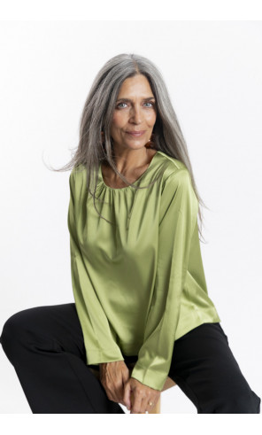 Blusa Satinada Lima Espalda Cruzada BMB & Co.