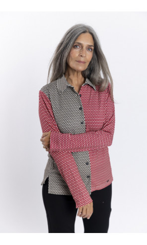 Camisa Estampado Corbatero Con Caida BMB & Co.