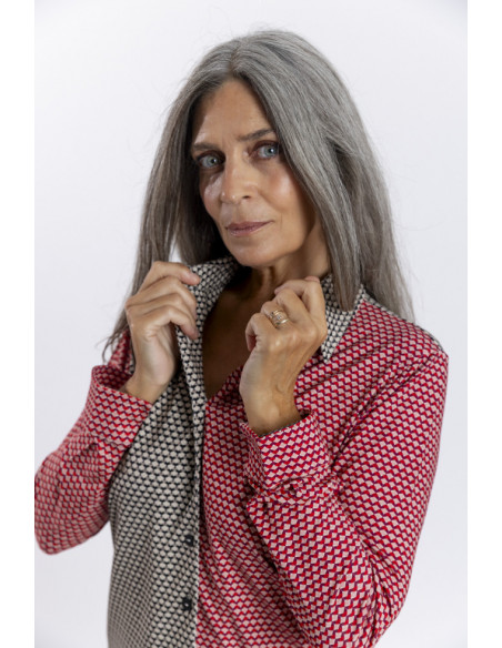 Camisa Estampado Corbatero Con Caida BMB & Co.