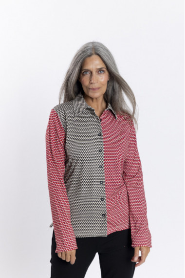 Camisa Estampado Corbatero Con Caida BMB & Co.