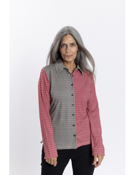 Camisa Estampado Corbatero Con Caida BMB & Co.