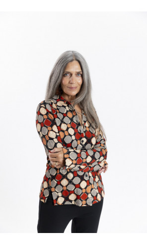 Camisa Con Print y Caida BMB & Co.