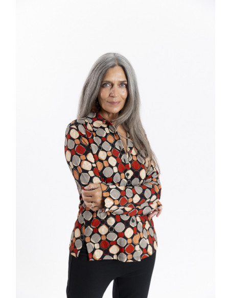 Camisa Con Print y Caida BMB & Co.