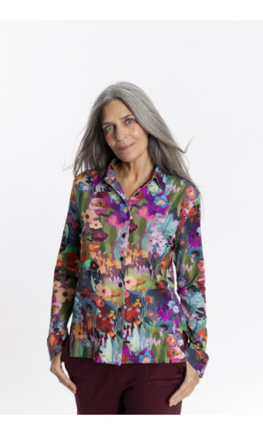 Camisa Estampado Floral Con Caida BMB & Co.