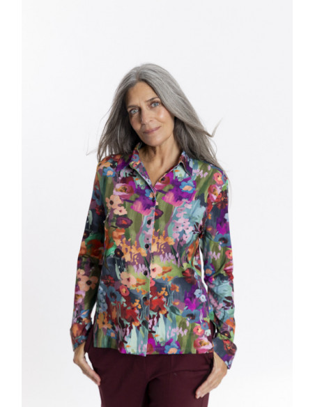 Camisa Estampado Floral Con Caida BMB & Co.