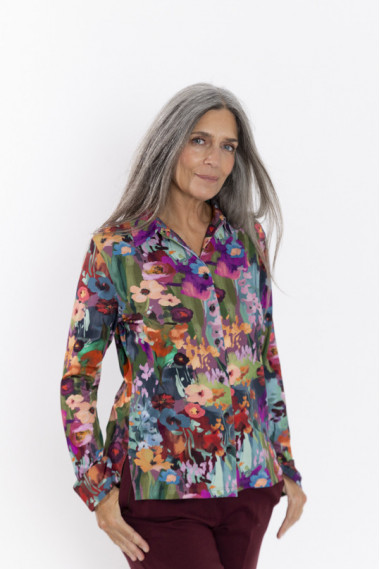 Camisa Estampado Floral Con Caida BMB & Co.
