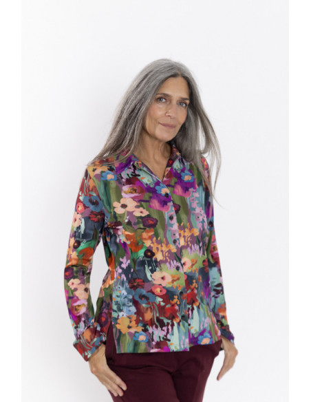 Camisa Estampado Floral Con Caida BMB & Co.