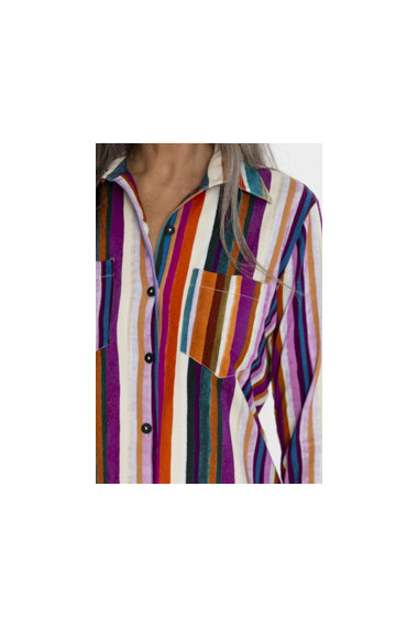 Camisa Rayas Maltinto Con Bolsilllos BMB & Co.